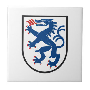 Azulejo bandera de la ciudad de Ingolstadt alemania símbol