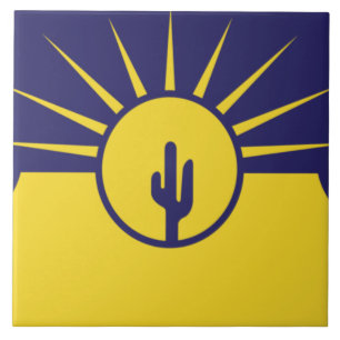 Azulejo Bandera de la ciudad de Mesa