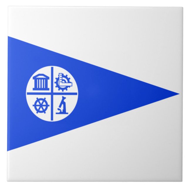 Azulejo Bandera de la ciudad de Minneapolis (Frente)