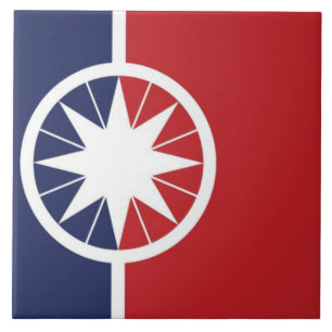 Azulejo Bandera de la ciudad de Norman