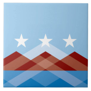 Azulejo Bandera de la ciudad de Peoria (Arizona)