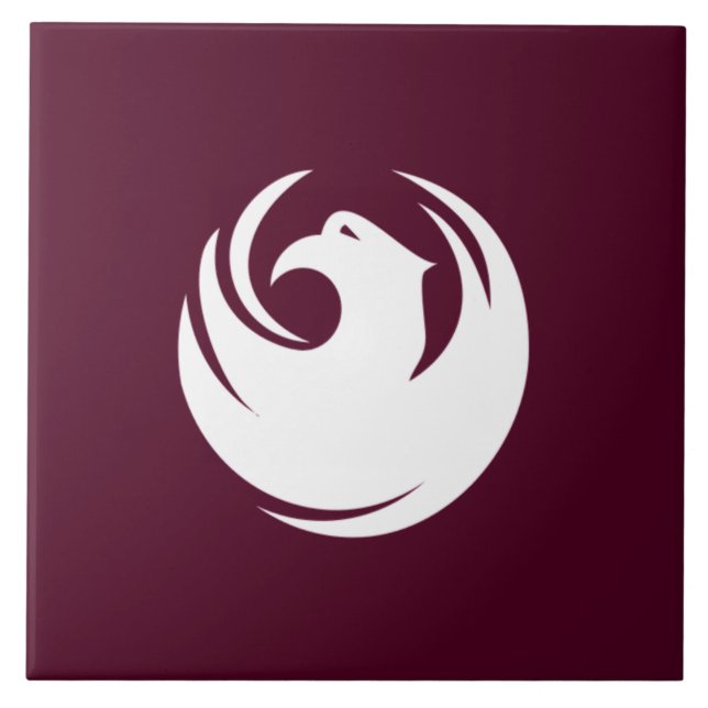 Azulejo Bandera de la ciudad de Phoenix (Frente)