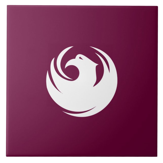 Azulejo Bandera de la ciudad de Phoenix (Arizona) (Frente)