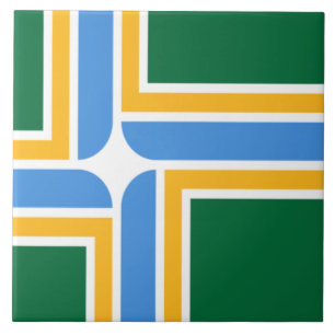 Azulejo Bandera de la ciudad de Portland