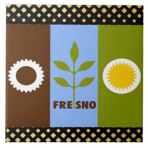 Azulejo Bandera de la ciudad fresca