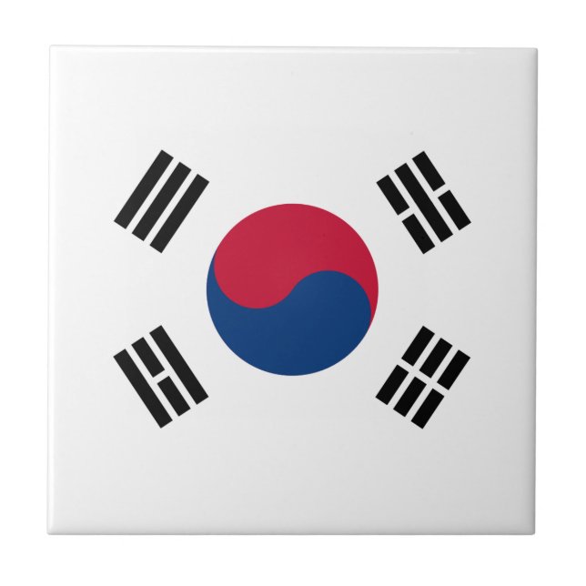 Azulejo Bandera de la Corea del Sur (Frente)