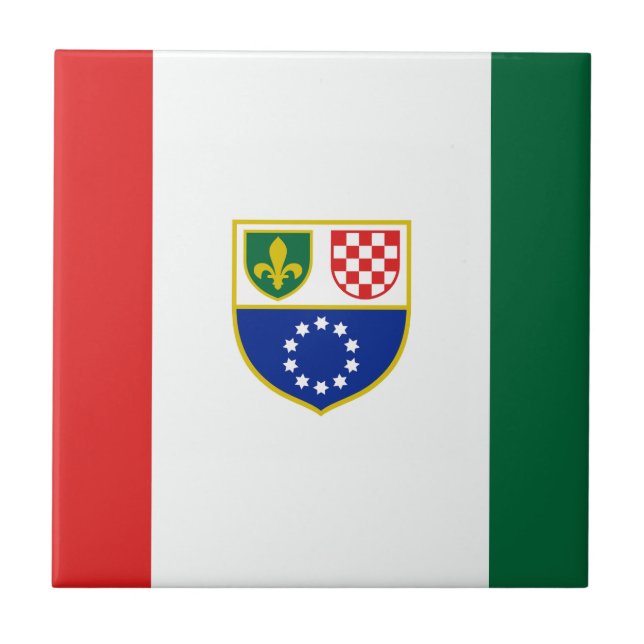 Azulejo Bandera de la Federación de Bosnia y Herzegovina (Frente)