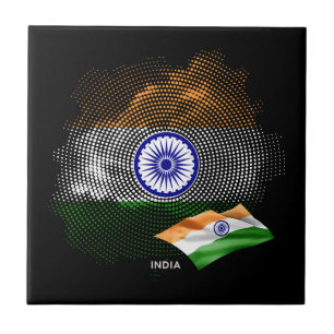 Azulejo bandera de la India