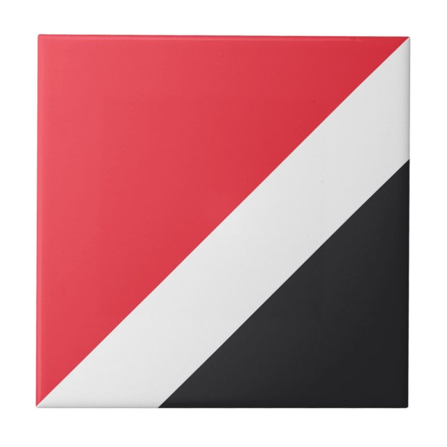 Azulejo Bandera de la Principado de Sealand (Frente)