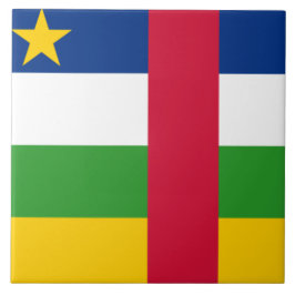 Azulejo Bandera de la República Centroafricana