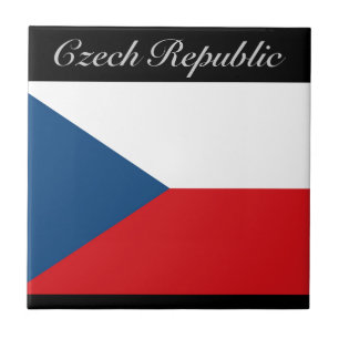 Azulejo Bandera de la República Checa - Ceska Republika