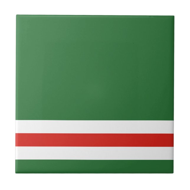 Azulejo Bandera de la República Chechena de Ichkeria (Frente)