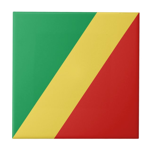 Azulejo Bandera de la República del Congo (Frente)