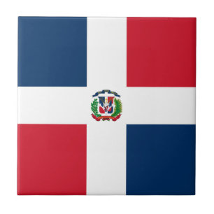 Azulejo bandera de la República Dominicana