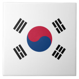 Azulejo Bandera de la tela cerámica de Corea del Sur