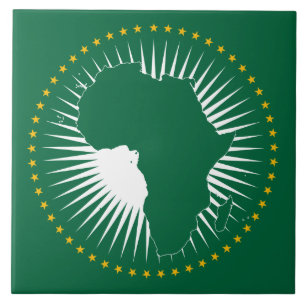 Azulejo Bandera de la Unión Africana (África) (Panáfrica)