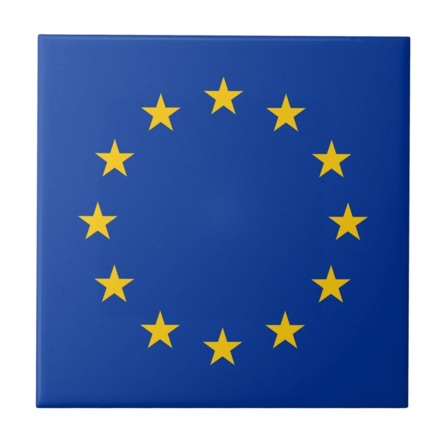 Azulejo Bandera de la Unión Europea (Frente)