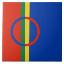 Azulejo Bandera de Laponia (Navidades) (Sami) (Laplander)