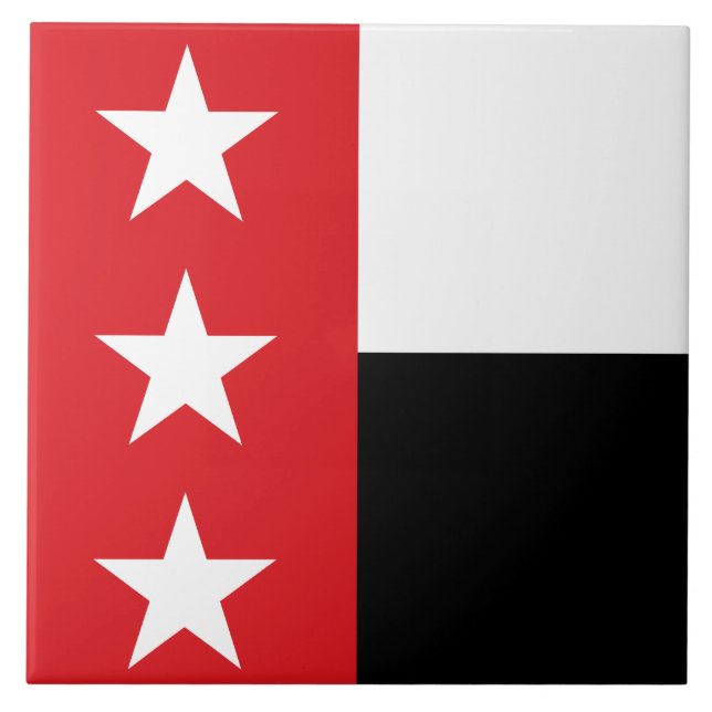 Azulejo Bandera de Laredo (Texas) (Frente)