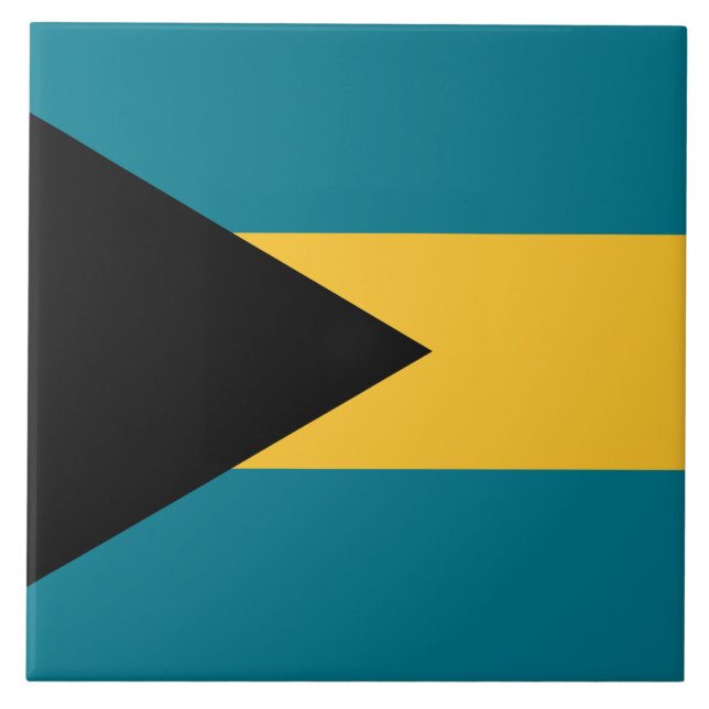 Azulejo Bandera de las Bahamas (Frente)