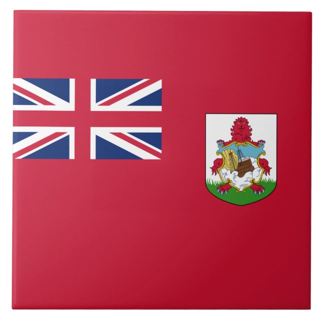 Azulejo Bandera de las Bermudas (Bermudas) (Islas del Cari (Frente)