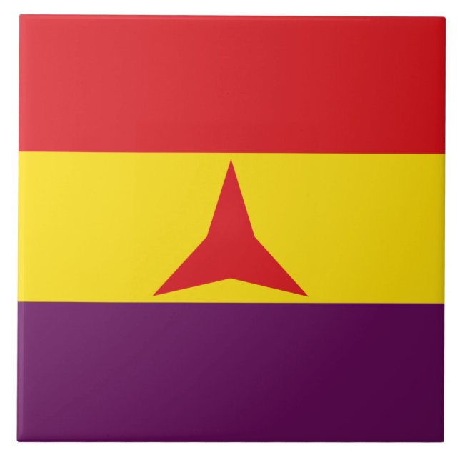Azulejo Bandera de las Brigadas Internacionales (Guerra Ci (Frente)