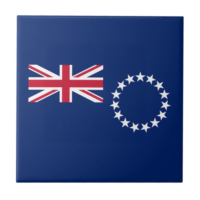 Azulejo Bandera de las Islas Cook (Frente)