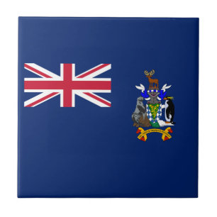 Azulejo Bandera de las Islas Georgias del Sur y Sandwich d