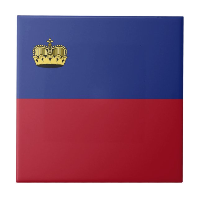 Azulejo Bandera de Liechtenstein (Frente)
