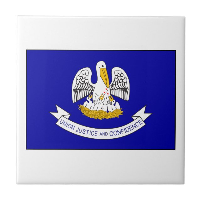 Azulejo Bandera de Luisiana (Frente)