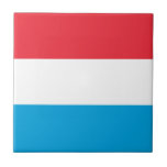Azulejo Bandera de Luxemburgo<br><div class="desc">Bandera patriótica de Luxemburgo.</div>