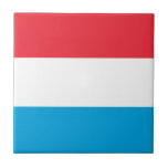 Azulejo Bandera de Luxemburgo Tile cerámico<br><div class="desc">Bandera de Luxemburgo Tile cerámico</div>