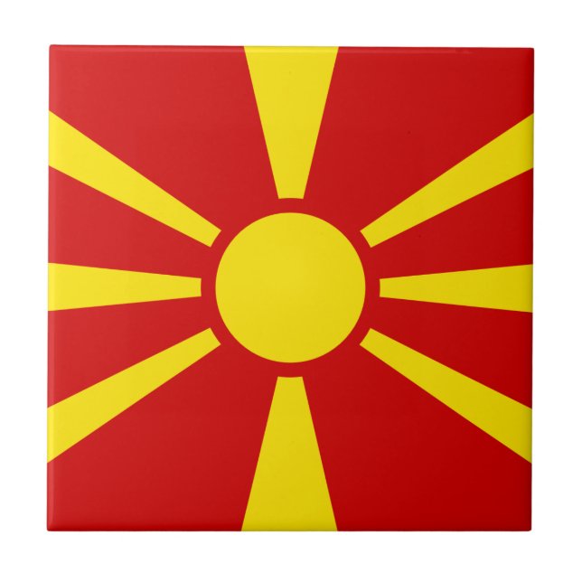 Azulejo Bandera de Macedonia (Frente)