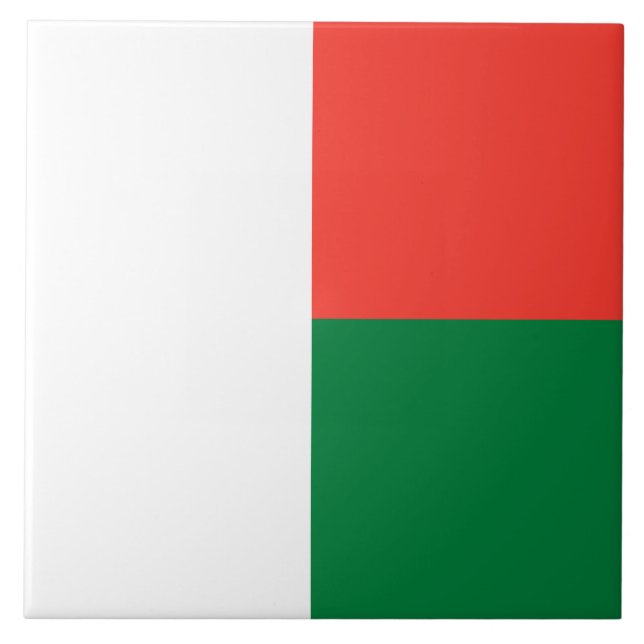 Azulejo Bandera de Madagascar (Frente)