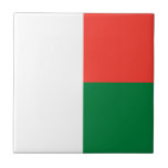 Azulejo Bandera de Madagascar<br><div class="desc">Bandera patriótica de Madagascar.</div>
