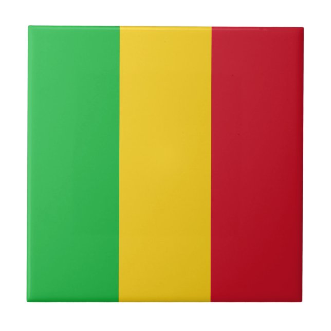 Azulejo Bandera de Mali (Frente)
