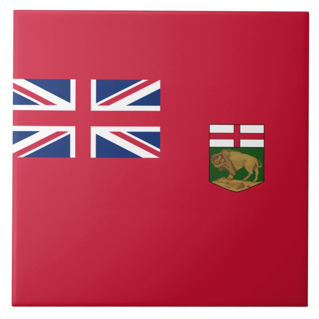 Azulejo Bandera de Manitoba (Frente)