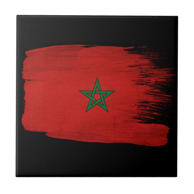 Azulejo Bandera de Marruecos (Frente)