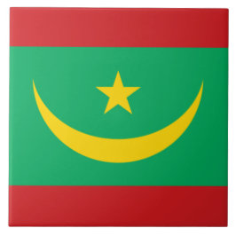 Azulejo Bandera de Mauritania