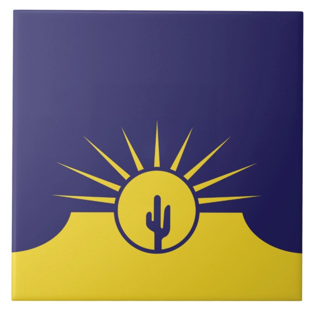 Azulejo Bandera de Mesa (Arizona, Estados Unidos) (Frente)