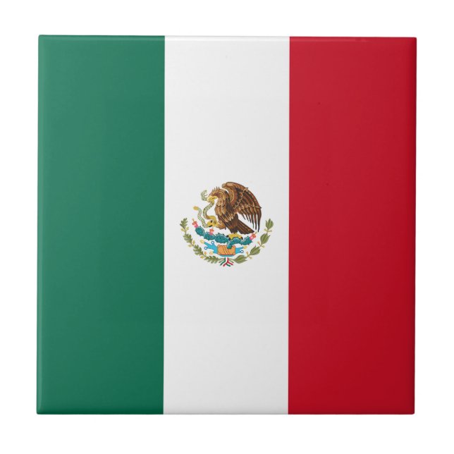 Azulejo Bandera de México (Frente)