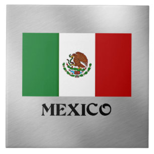 Azulejo Bandera de México, diseño popular,