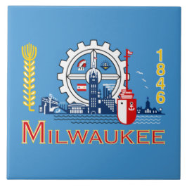 Azulejo Bandera de Milwaukee (Wisconsin)