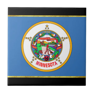 Azulejo Bandera de Minnesota