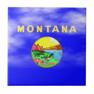 AZULEJO BANDERA DE MONTANA