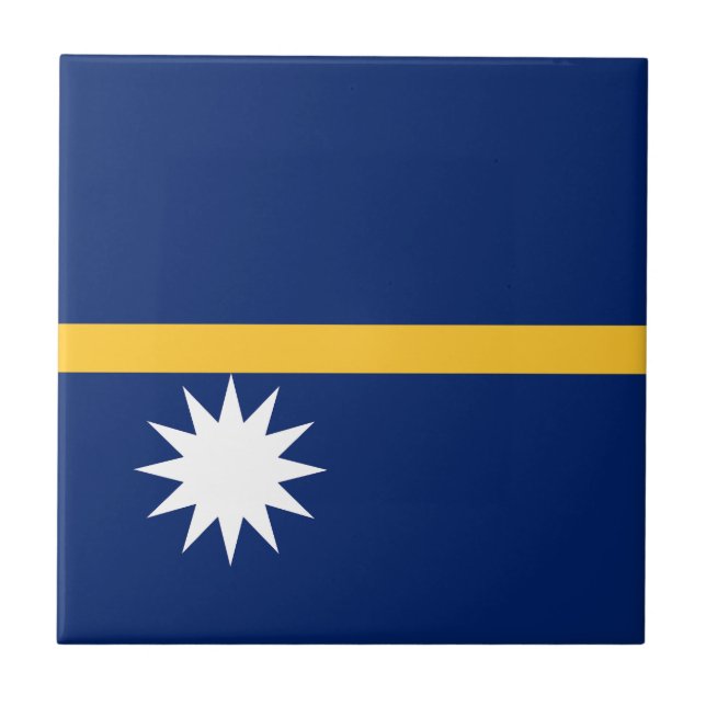 Azulejo Bandera de Nauru (Frente)