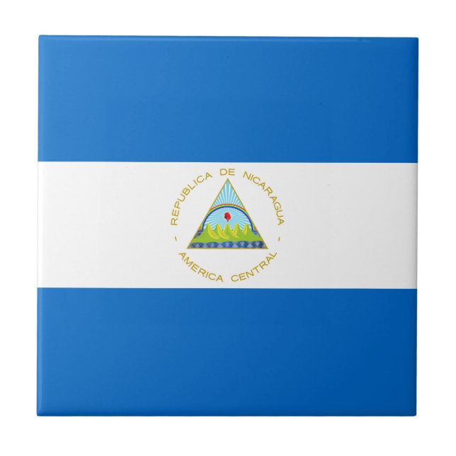 Azulejo Bandera de Nicaragua (Frente)