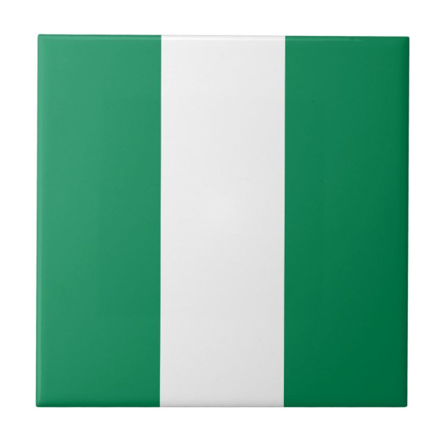 Azulejo Bandera de Nigeria (Frente)