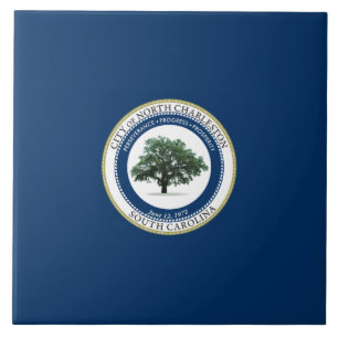 Azulejo Bandera de North Charleston (Carolina del Sur)