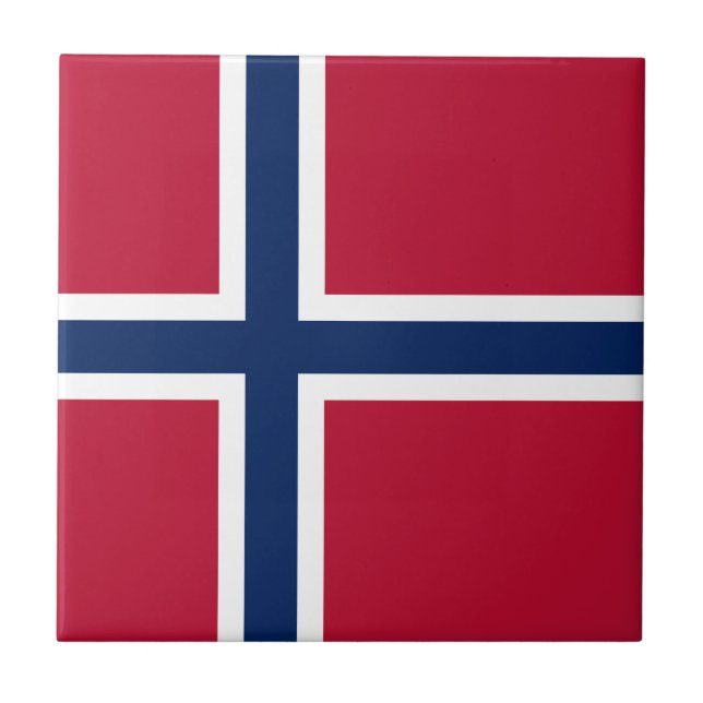 Azulejo Bandera de Noruega (Frente)